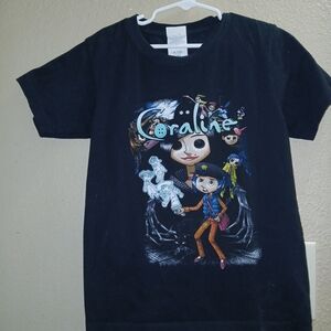 Coraline Kids Black T-Shirt